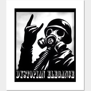 Cool Gas Mask Metalhead Soldier Posters and Art